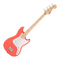 Squier Sonic™ Bronco™ Bass - Maple Fingerboard - White Pickguard - Tahitian Coral 13 Squier Sonic™ Bronco™ Bass - Maple Fingerboard - White Pickguard - Tahitian Coral -Guitar Instrument Store 0373802511 7
