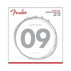 Fender Super 250 Guitar Strings - Nickel Plated Steel - Ball End - 250L Gauges .009-.042