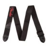 Fender® - 2" Black Poly Strap - Red Fender® Logo