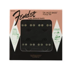 Fender Pure Vintage '74 Jazz Bass® Pickup Set, Black (2) -Guitar Instrument Store 09922430002