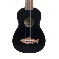 Makala Soprano Ukulele Shark Bridge - Black Tip