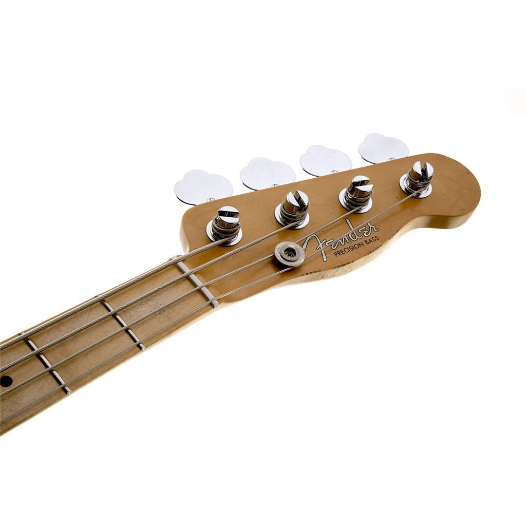 Fender Roadworn Mike Dirnt Precision Bass - White Blonde - Maple Fretboard 7 Fender Roadworn Mike Dirnt Precision Bass - White Blonde - Maple Fretboard - Image 7