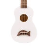 Makala Soprano Ukulele Dolphin Bridge - Solid Pearl White