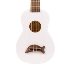 Makala Soprano Ukulele Dolphin Bridge - Solid Pearl White