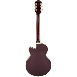 Gretsch G6659TFM Players Edition Broadkaster Junior - Tiger Flame Maple Dark Cherry Stain -Guitar Instrument Store 2401700877 gtr back 001 rl