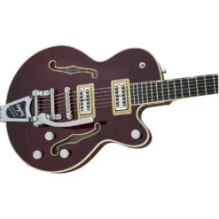 Gretsch G6659TFM Players Edition Broadkaster Junior - Tiger Flame Maple Dark Cherry Stain -Guitar Instrument Store 2401700877 gtr cntbdyright 001 nr