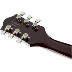 Gretsch G6659TFM Players Edition Broadkaster Junior - Tiger Flame Maple Dark Cherry Stain -Guitar Instrument Store 2401700877 gtr hdstckbck 001 nr