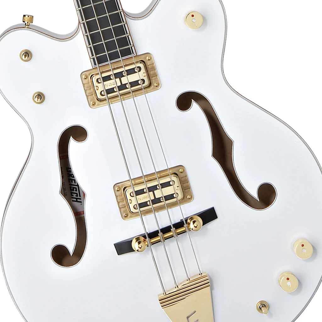 G6136LSB White Falcon™ Bass, 34" Scale, Ebony Fingerboard, White 4 G6136LSB White Falcon™ Bass, 34" Scale, Ebony Fingerboard, White - Image 4