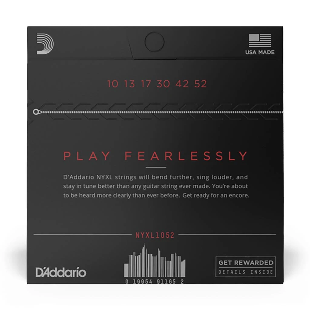 D'Addario - NYXL1052 - NYXL 10-52 Nickel Wound Electric Guitars Strings, Light Top / Heavy Bottom - Electric Guitar Strings 2 D'Addario - NYXL1052 - NYXL 10-52 Nickel Wound Electric Guitars Strings, Light Top / Heavy Bottom - Electric Guitar Strings - Image 2