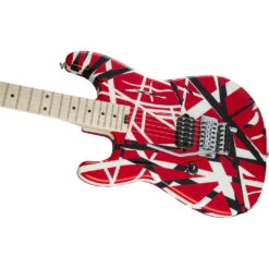 EVH Striped Series Left Handed - Red Black White 12 EVH Striped Series Left Handed - Red Black White -Guitar Instrument Store 5107912503 gtr cntbdyleft 001 nr