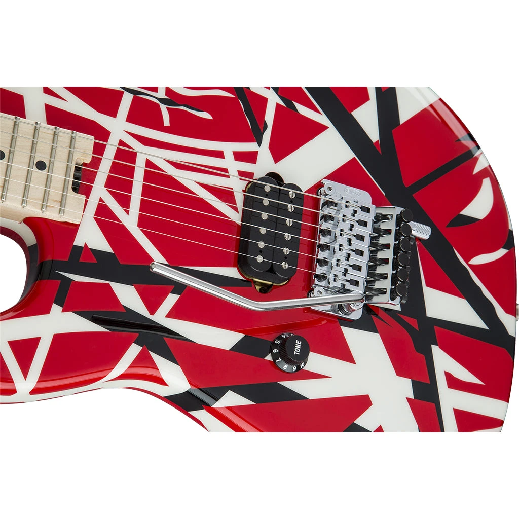 EVH Striped Series Left Handed - Red Black White 6 EVH Striped Series Left Handed - Red Black White - Image 6