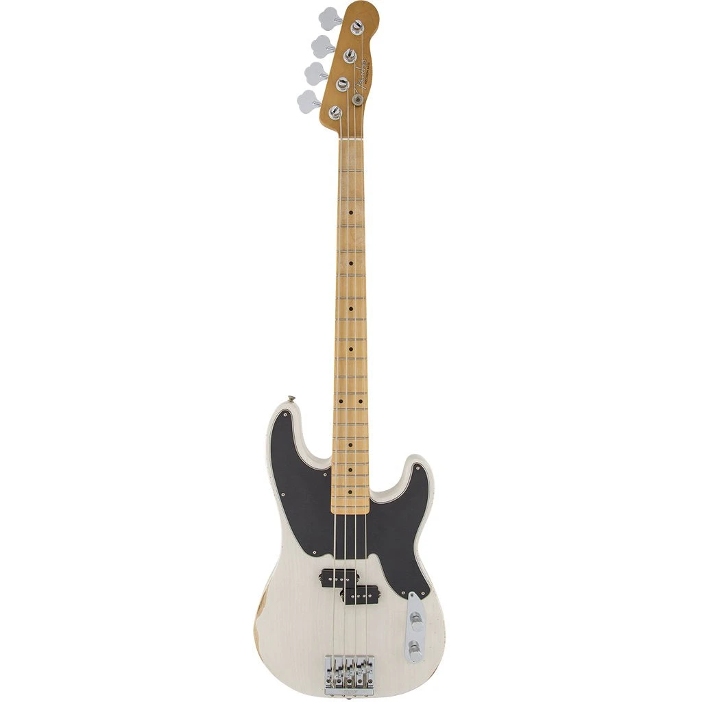 Fender Roadworn Mike Dirnt Precision Bass - White Blonde - Maple Fretboard 2 Fender Roadworn Mike Dirnt Precision Bass - White Blonde - Maple Fretboard - Image 2