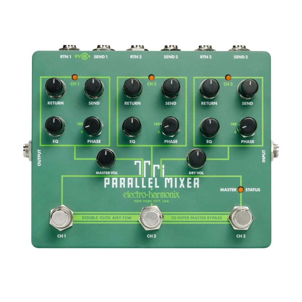 Electro Harmonix Tri Parallel Mixer Effects Loop Mixer/Switcher 1 Electro Harmonix Tri Parallel Mixer Effects Loop Mixer/Switcher