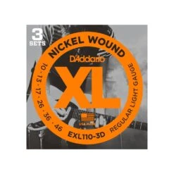 D'Addario EXL110-3D Regular Light 10-46 - 3 Sets