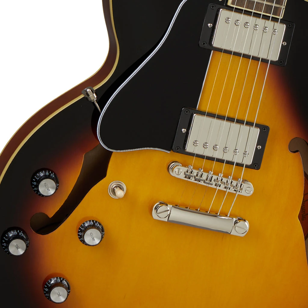 Epiphone ES335 Vintage Sunburst - Left Handed 4 Epiphone ES335 Vintage Sunburst - Left Handed - Image 4