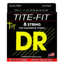 Dr. DR TF8-11 TITE-FIT - Nickel Plated: 8-String Heavy 11-80