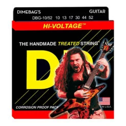 Dr. DR DBG-10 HI-VOLTAGE DIMEBAG DARRELL - Nickel Plated: Medium 10-46