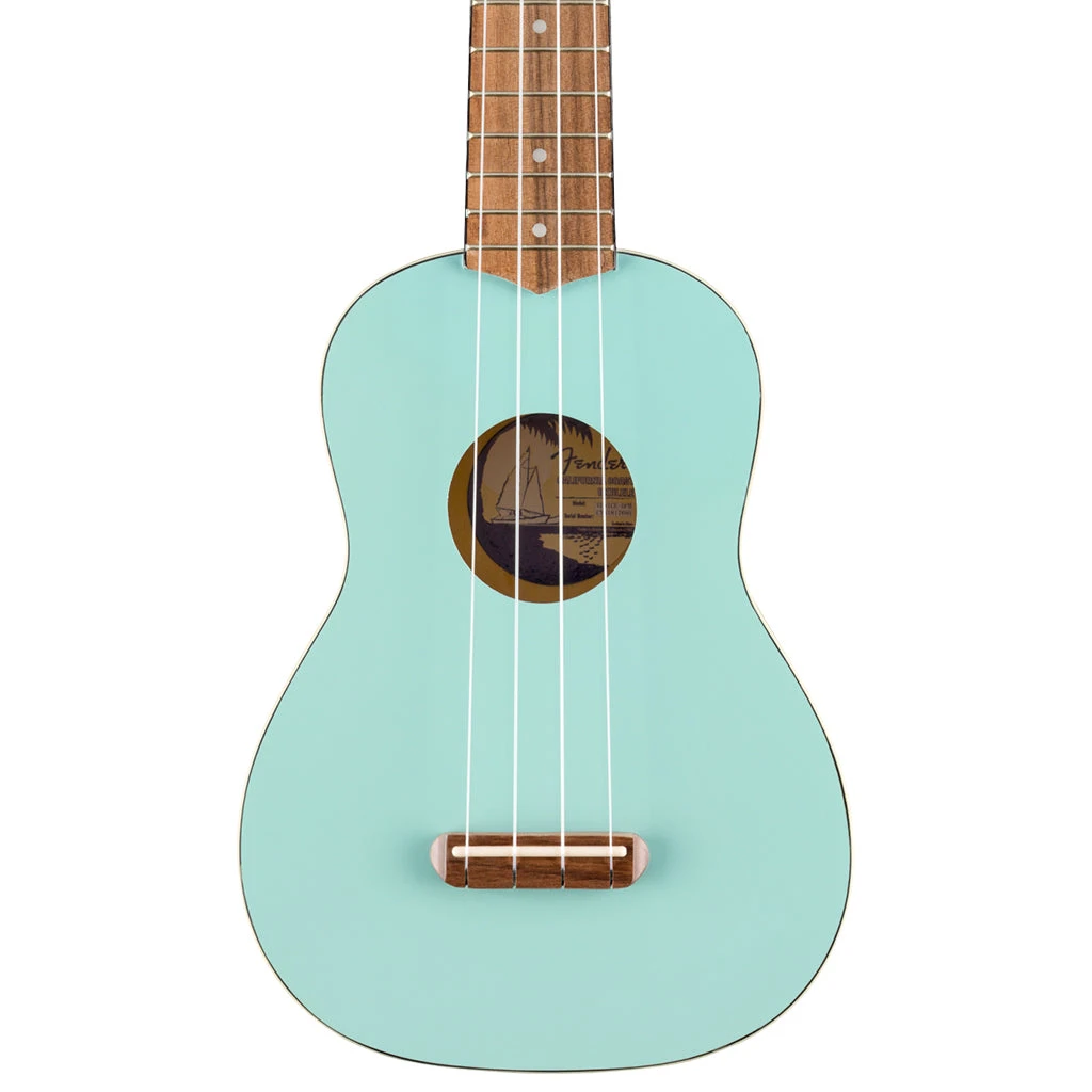 Fender Venice Soprano Uke, Walnut Fingerboard, Daphne Blue 1 Fender Venice Soprano Uke, Walnut Fingerboard, Daphne Blue
