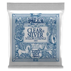 Ernie Ball E2403 - Nylon Clear & Silver 28-42 Guitar Strings | Guitar Strings | P02403