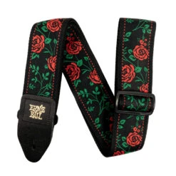 Ernie Ball E5318 Jacquard Strap - Red Spanish Rose | Guitar Straps | P05318