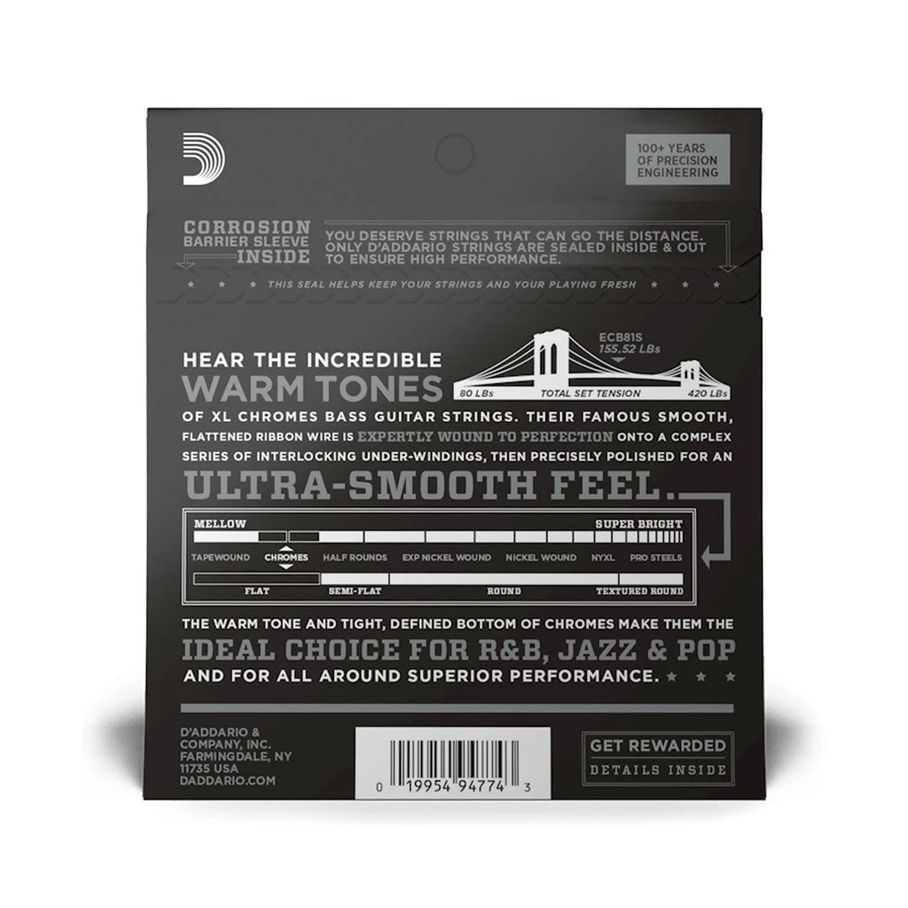 D'Addario ECB81S 45-100 Short Scale 2 D'Addario ECB81S 45-100 Short Scale - Image 2