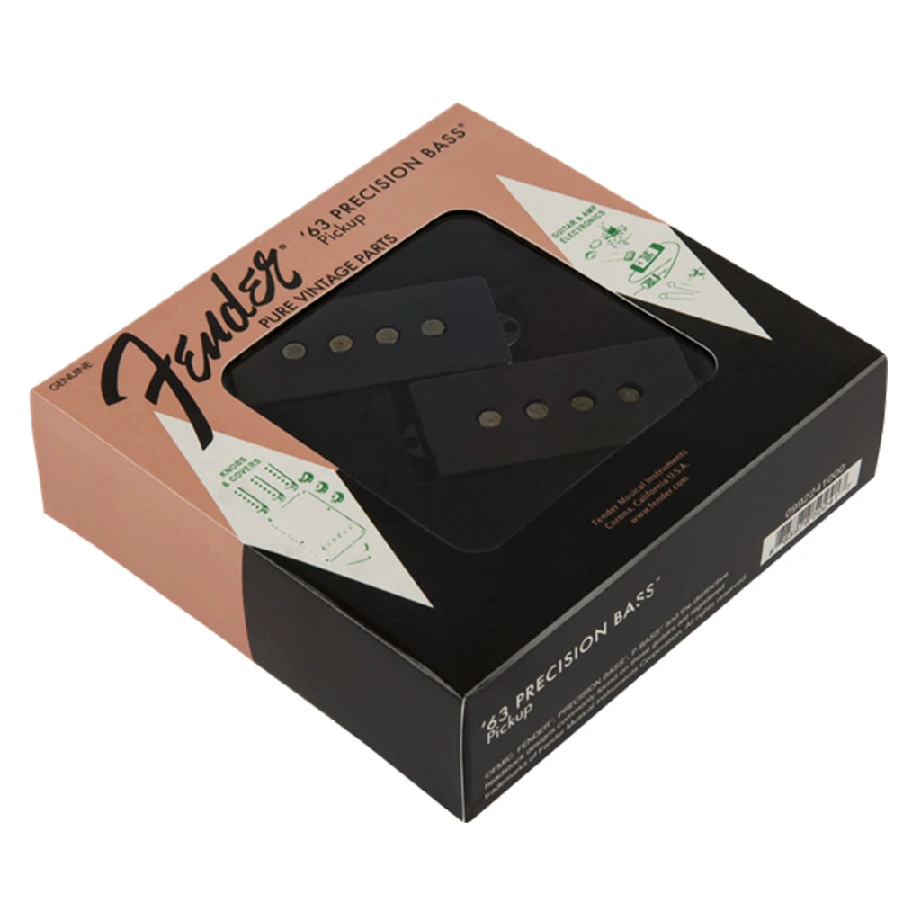 Fender - Pure Vintage '63 Precision Bass® Pickup, Black 2 Fender - Pure Vintage '63 Precision Bass® Pickup, Black - Image 2