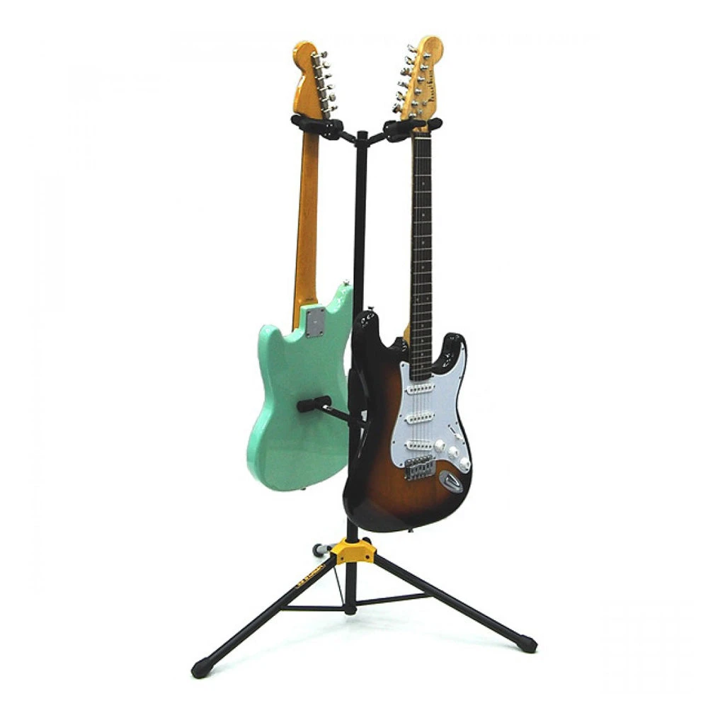 Hercules GS422BPLUS Auto Grab Double Guitar Stand W/Rest 2 Hercules GS422BPLUS Auto Grab Double Guitar Stand W/Rest - Image 2