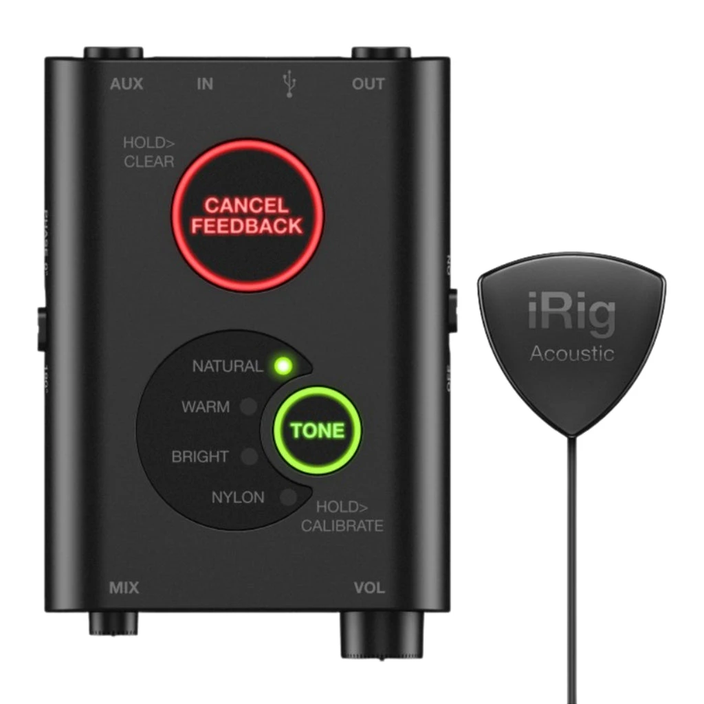 IK IRig Acoustic Stage - Advanced DigitalMicrophone System For Acoustic Guitar - 32-bit Preamp/DSP 1 IK IRig Acoustic Stage - Advanced DigitalMicrophone System For Acoustic Guitar - 32-bit Preamp/DSP