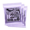 Ernie Ball Ultra Slinky Nickel Wound 10/48 Electric Guitar Strings 3 Pack | Fretted Instrument Strings | P03227