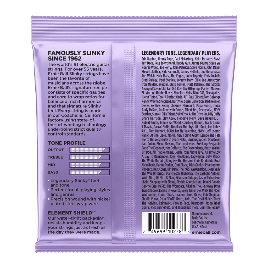 Ernie Ball Ultra Slinky Nickel Wound 10/48 Electric Guitar Strings 3 Pack | Fretted Instrument Strings | P03227 2 Ernie Ball Ultra Slinky Nickel Wound 10/48 Electric Guitar Strings 3 Pack | Fretted Instrument Strings | P03227 - Image 2