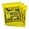 Ernie Ball Beefy Slinky Nickel Wound 11/54 Electric Guitar Strings 3 Pack | Fretted Instrument Strings | P03627