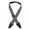 Colonial Leather - Aboriginal Art Guitar Straps - Women Collecting Water Green