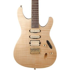 Ibanez - SEW761FM Electric Guitar - Natural Flat