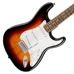 Squier -Affinity Series™ Stratocaster®, Laurel Fingerboard, White Pickguard, 3-Color Sunburst -Guitar Instrument Store sqafstsb 7