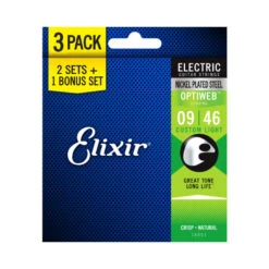 Elixir - 16511 Optiweb Electric 9-46 - 3 Pack Custom Light