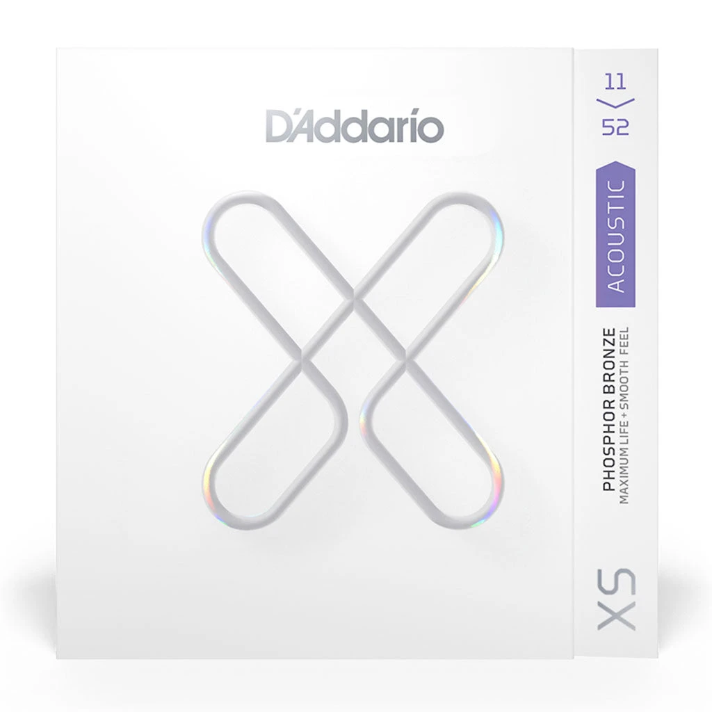 D'Addario XS Phosphor Bronze Acoustic Guitar Strings - 11-52 1 D'Addario XS Phosphor Bronze Acoustic Guitar Strings - 11-52